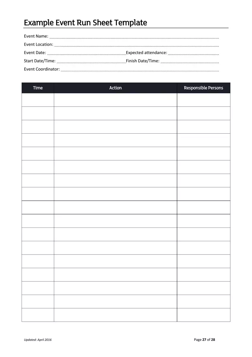 The Importance Of An Event Run Sheet (And How to Create One)