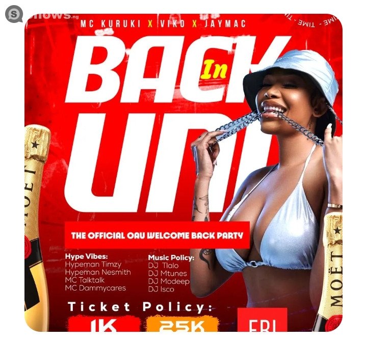 No 12, Palace Road, Fasina, Ile-Ife, Osun State venue