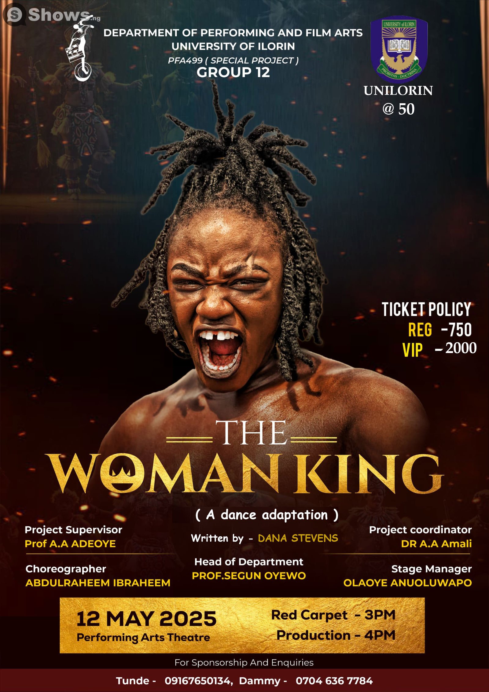 THE WOMAN KING ( A Dance Theatre )