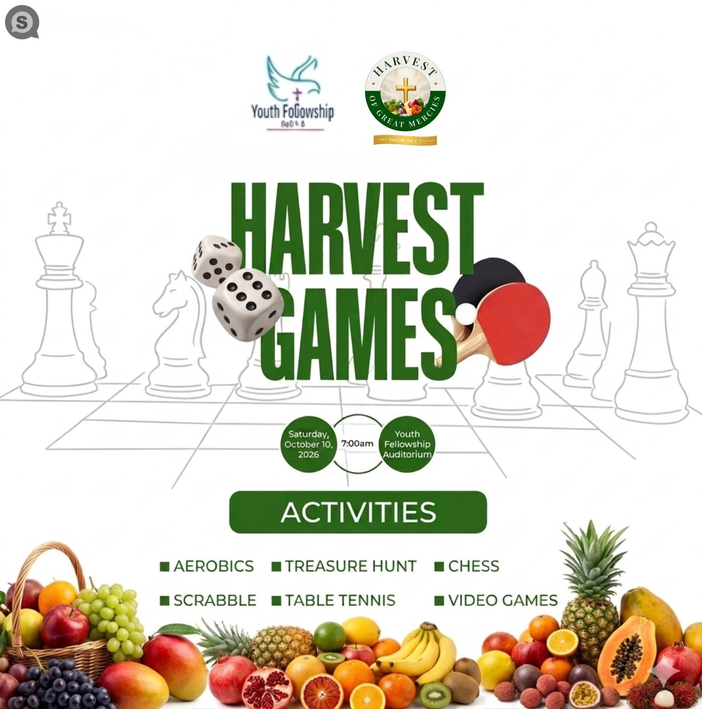 2026 Youth Fellowahip Harvest