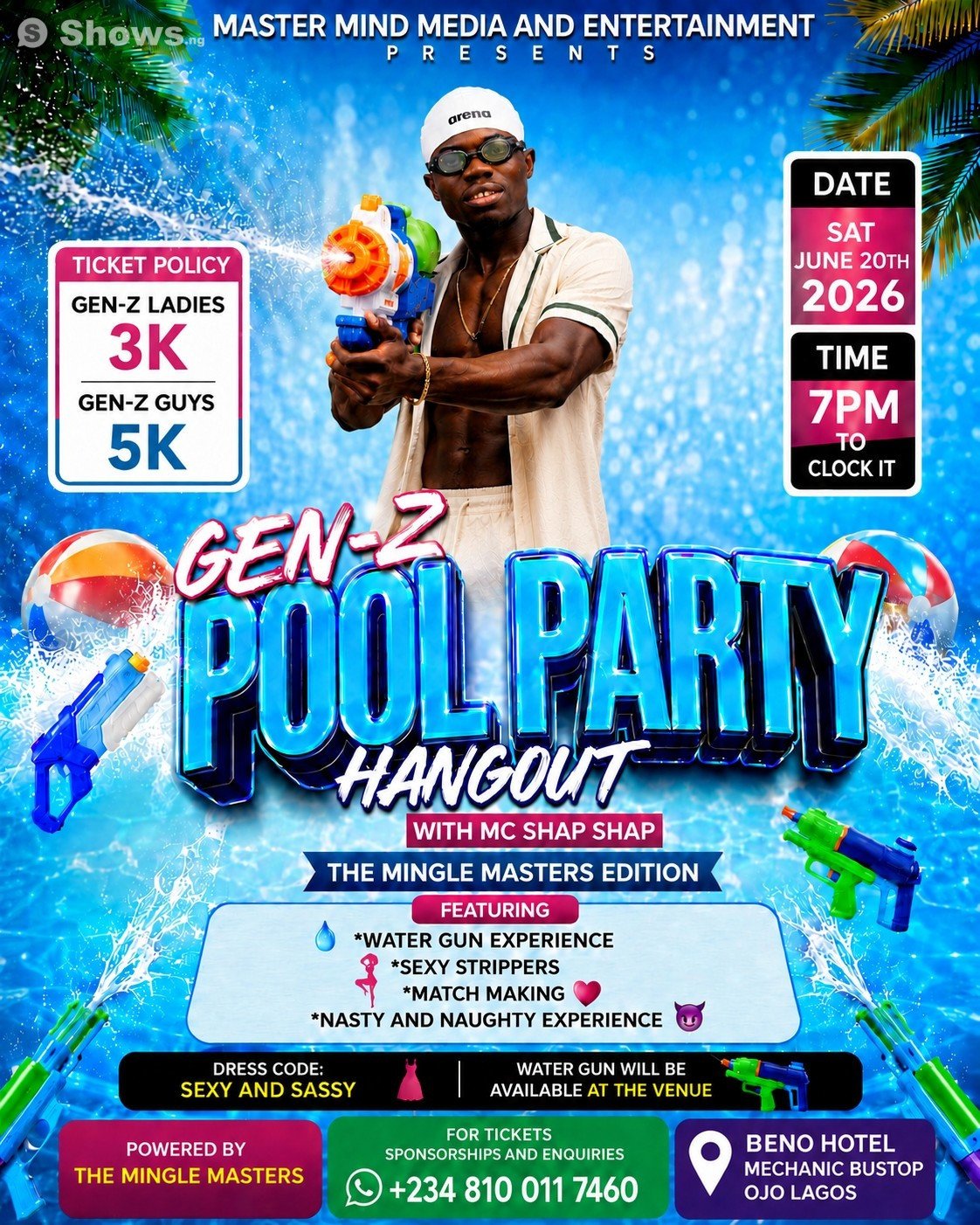 GEN-Z POOL PARTY HANGOUT WITH MC SHAP SHAP