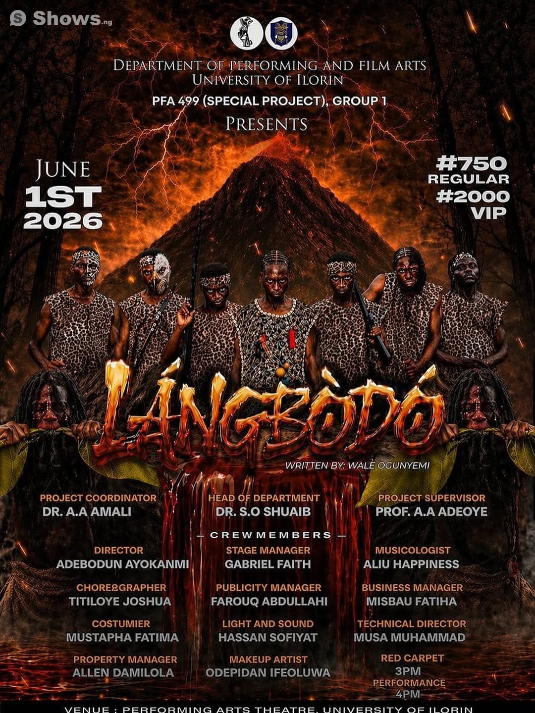 Performing Art Lecture Theatre, University Of, Llorin 240102, Kwara, Nigeria venue