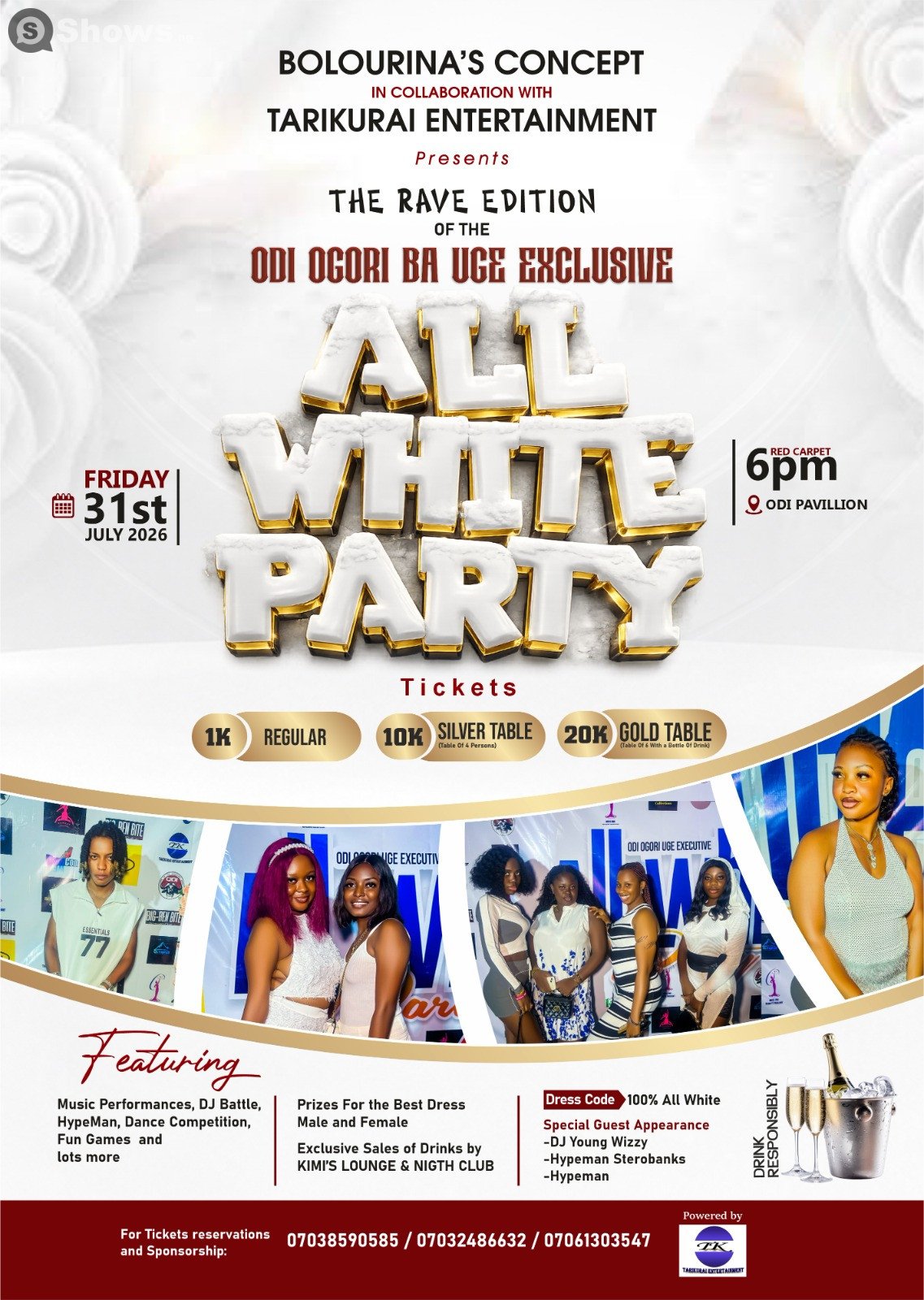 THE OGORI-BA-UGE EXCLUSIVE ALL THE WHITE PARTY