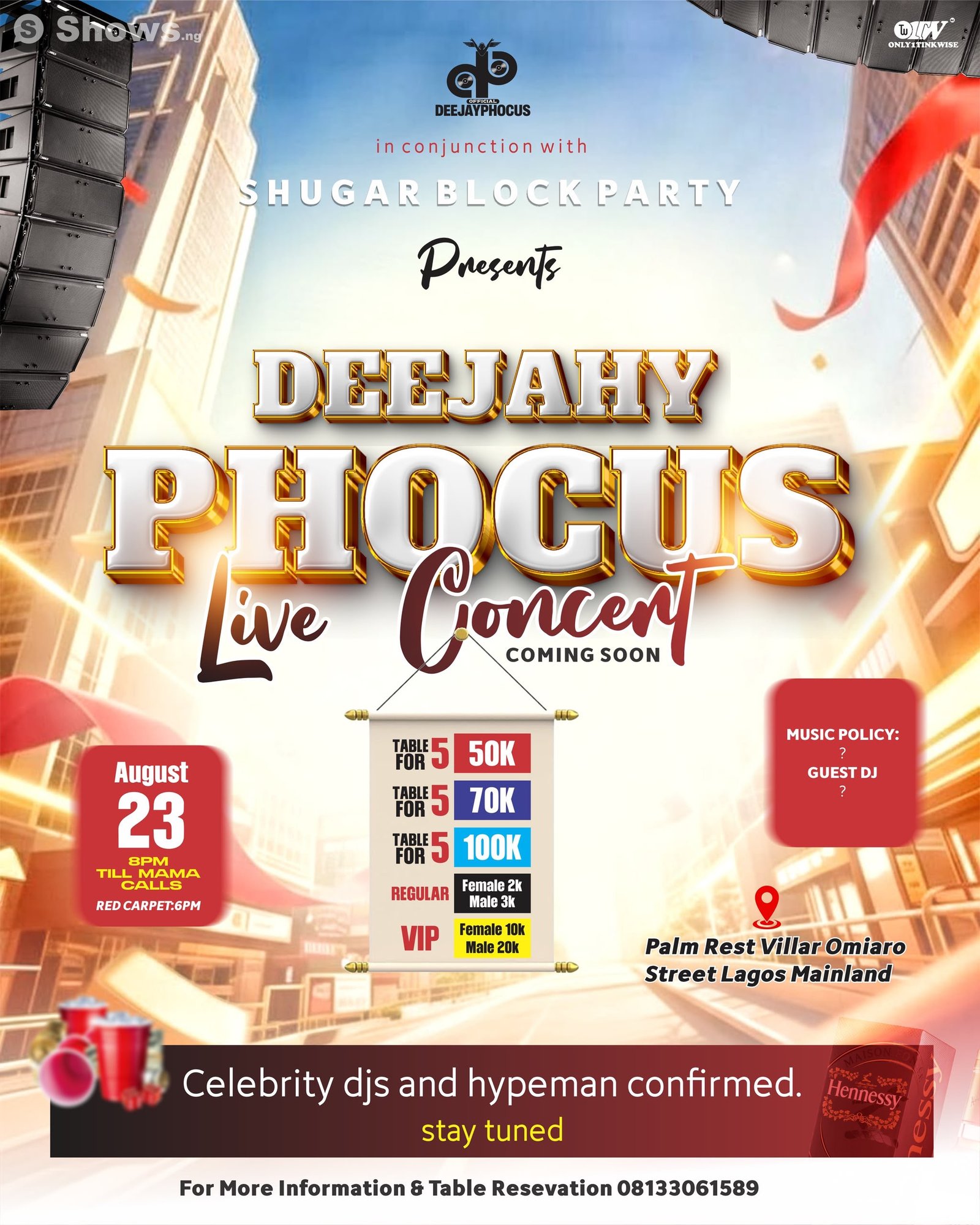 DEEJAHY PHOCUS Live Concent