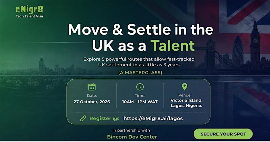 Move & Settle in the UK as a Talent Masterclass