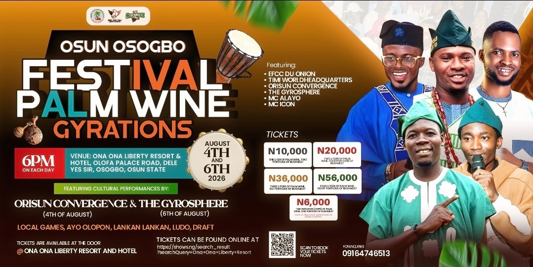 OSUN OSOGBO FESTIVAL PALM WINE GYRATIONS